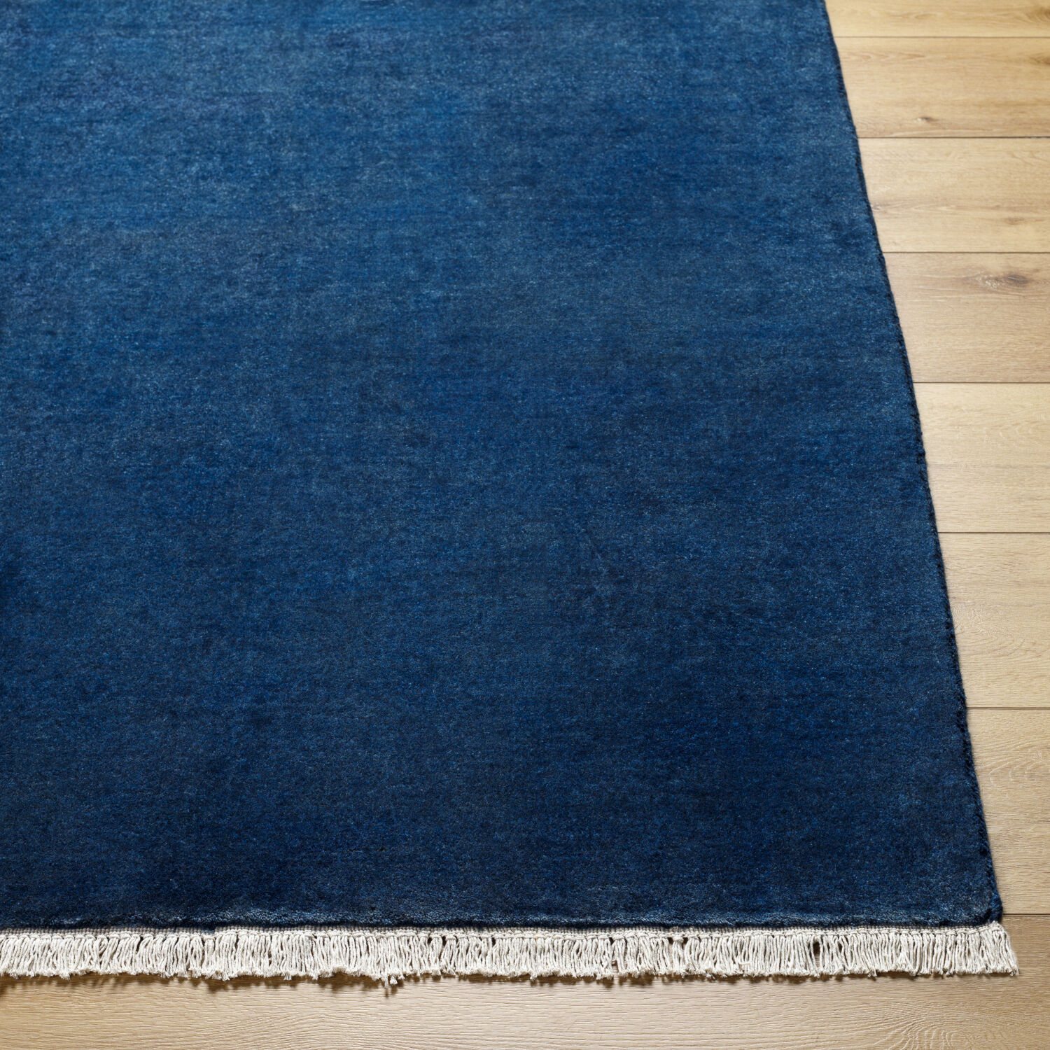 Evergreen 72 X 48 inch Midnight Blue/Marine Blue Handmade Rug in 4 x 6