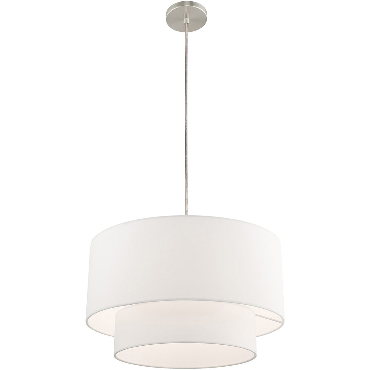 Clark 1 Light 20 inch Brushed Nickel Pendant Chandelier Ceiling Light