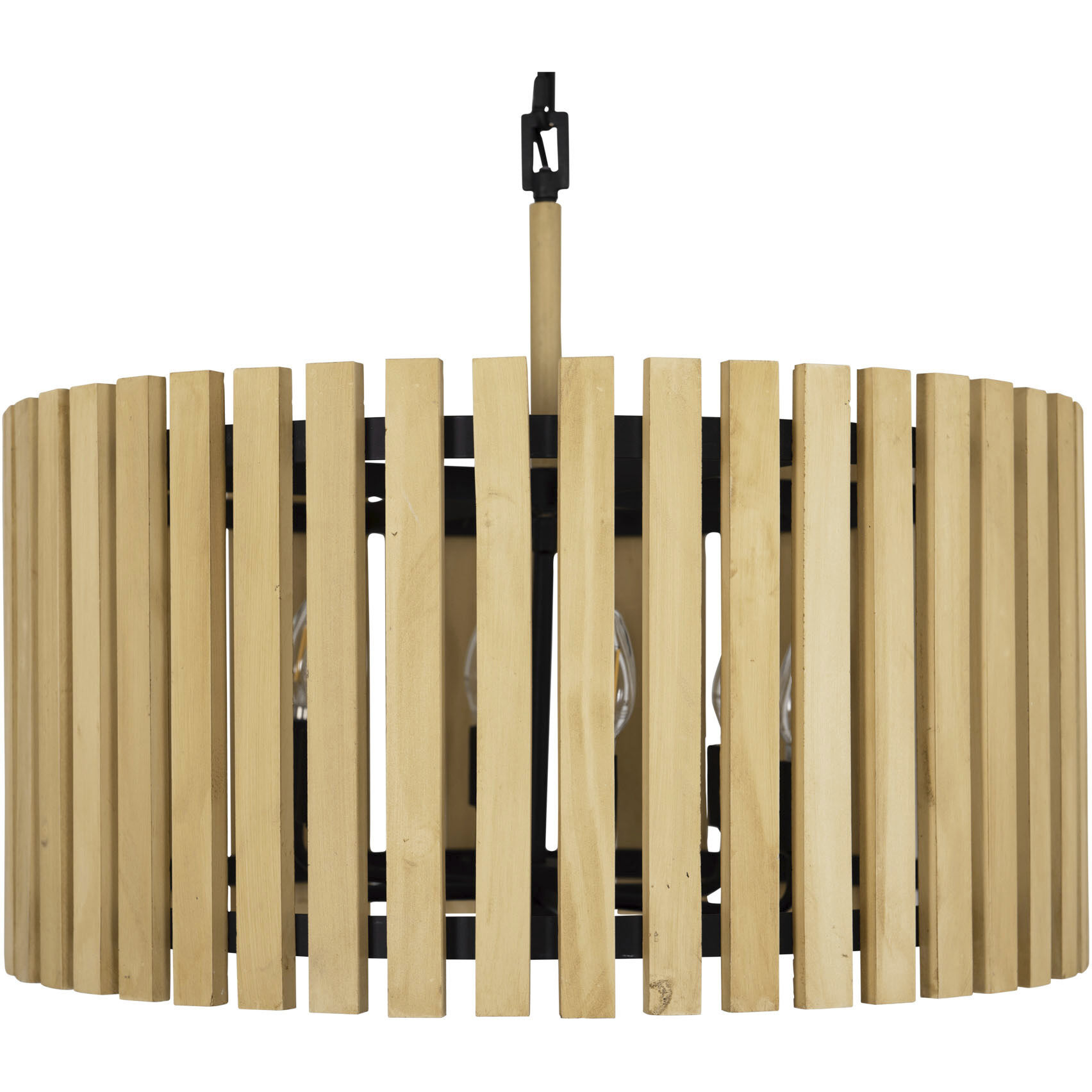 Suratto 6 Light 24 inch Matte Black and Honey Blonde Pendant Ceiling Light in Matte Black/Honey Blonde