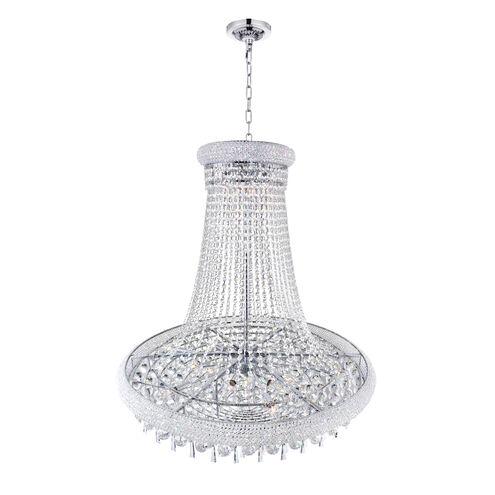 Kingdom 18 Light 30 inch Chrome Down Chandelier Ceiling Light