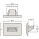 Hardy Island Luna 120v 4.00 watt Matte Bronze Landscape Step Light in 2700K, Horizontal