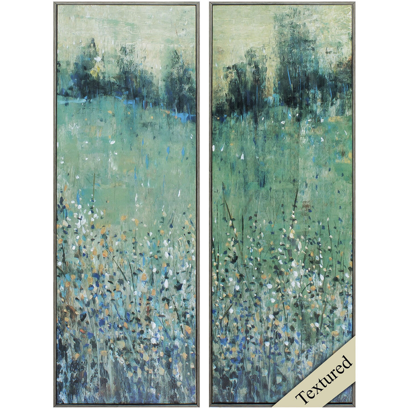 Florals 35 X 12 inch Non-Glass Framed Art, Propac