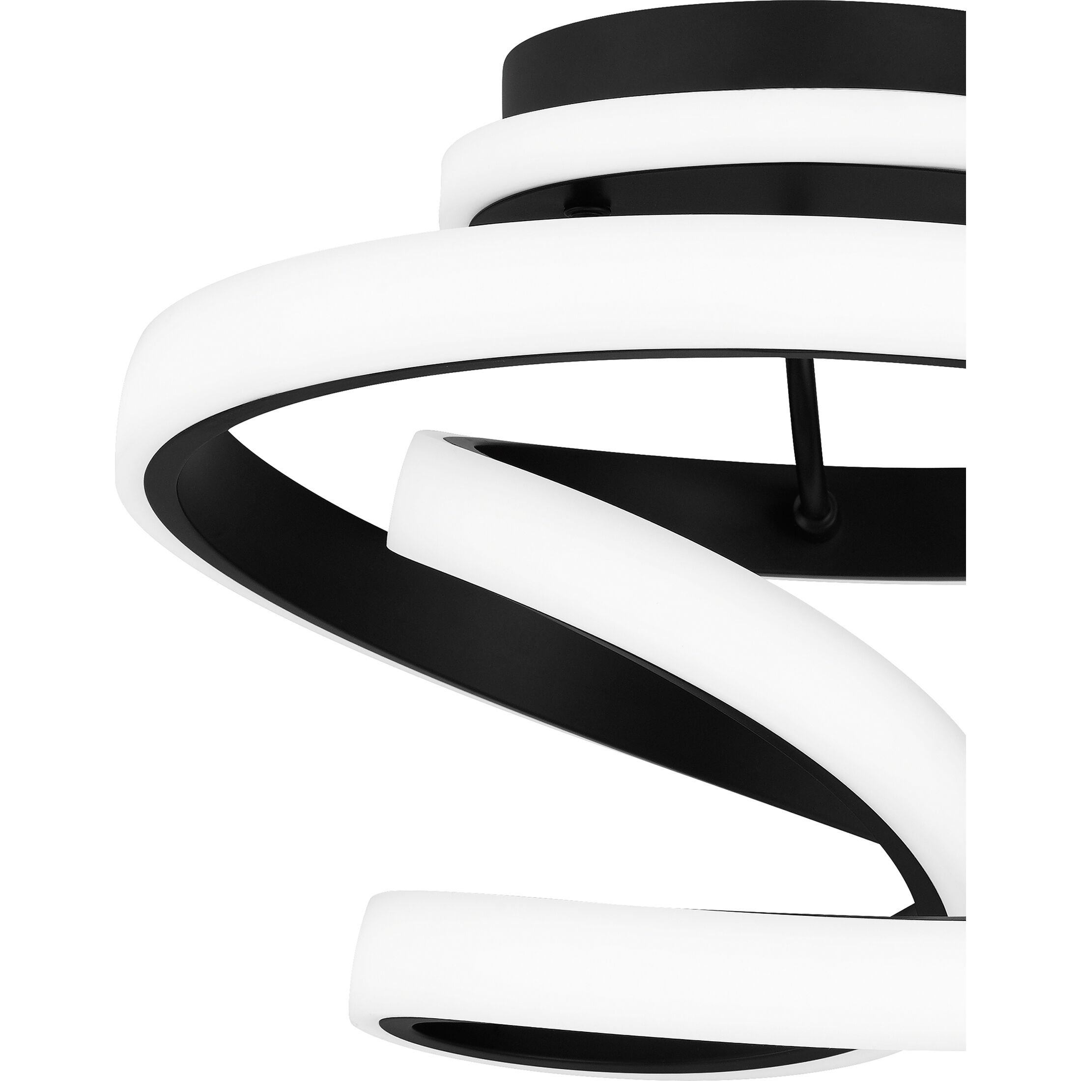 Aviva LED 13 inch Matte Black Semi-Flush Mount Ceiling Light