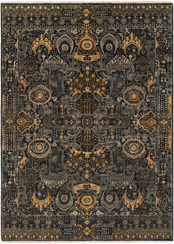 Empress 132 X 96 inch Black Rug in 8 x 11, Rectangle