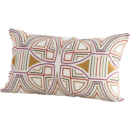 Ella 24 X 14 inch Multi Colored Pillow Cover