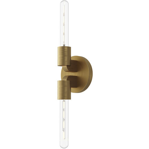 Alora Mood Claire 2 Light 5 inch Aged Gold Bath Vanity Light Wall Light