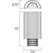 Spiral 2 Light 7.5 inch Polished Chrome ADA Wall Sconce Wall Light