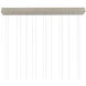 Posh 15 Light 48 inch Silver Multi-Drop Pendant Ceiling Light