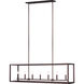 Moffet Street 7 Light 54 inch Bronze Island Pendant Ceiling Light