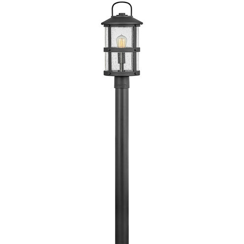 Estate Series Lakehouse LED 19 inch Black Outdoor Post Mount Lantern, Low Voltage