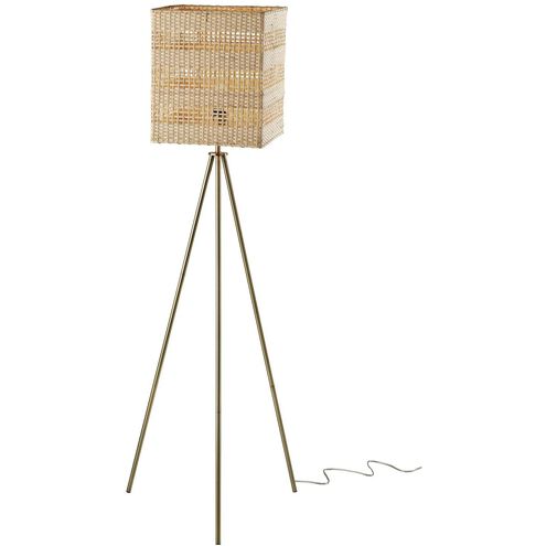 Bondi 65 inch 100.00 watt Antique Brass Floor Lamp Portable Light