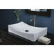 Ceramic Vessel Sink 26 X 15.6 X 5.4 inch White Bathroom Sink, Rectangle