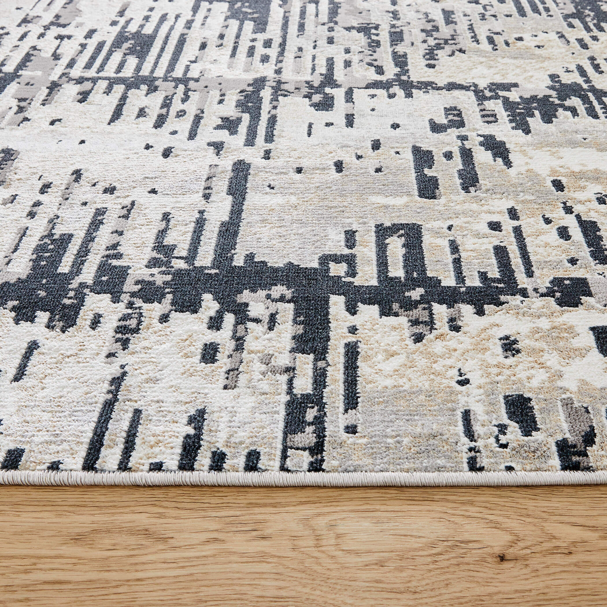 Jasmine 158 X 118 inch Black/Grey Rug in 10 x 13