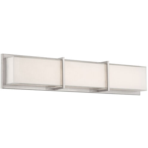 Bahn LED 26 inch Brushed Nickel Bath Vanity & Wall Light in 26in.