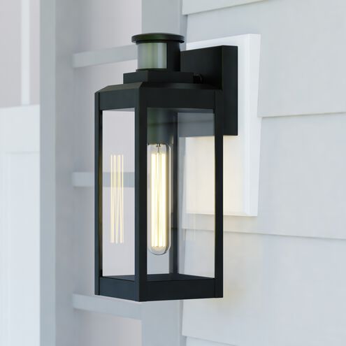 Kinzie Textured Black Outdoor Motion Sensor