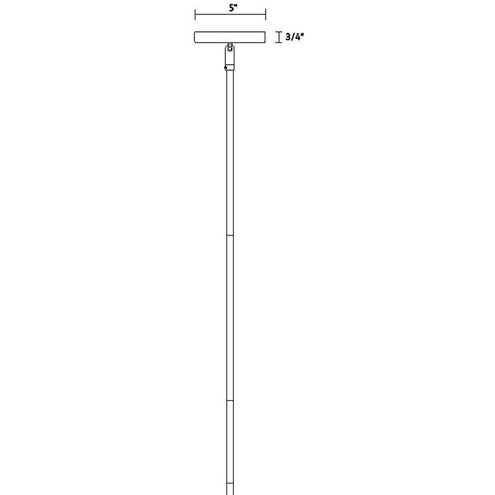 Norro 2 Light 36 inch Matte Black Island Light Ceiling Light