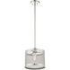 Industro 1 Light 10 inch Brushed Nickel Pendant Ceiling Light