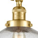 Franklin Restoration XX-Large Beacon LED 12 inch Satin Gold Semi-Flush Mount Ceiling Light in Seedy Glass, Franklin Restoration