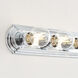 De-Lovely 4 Light 24 inch Chrome Bath Vanity Wall Sconce Wall Light