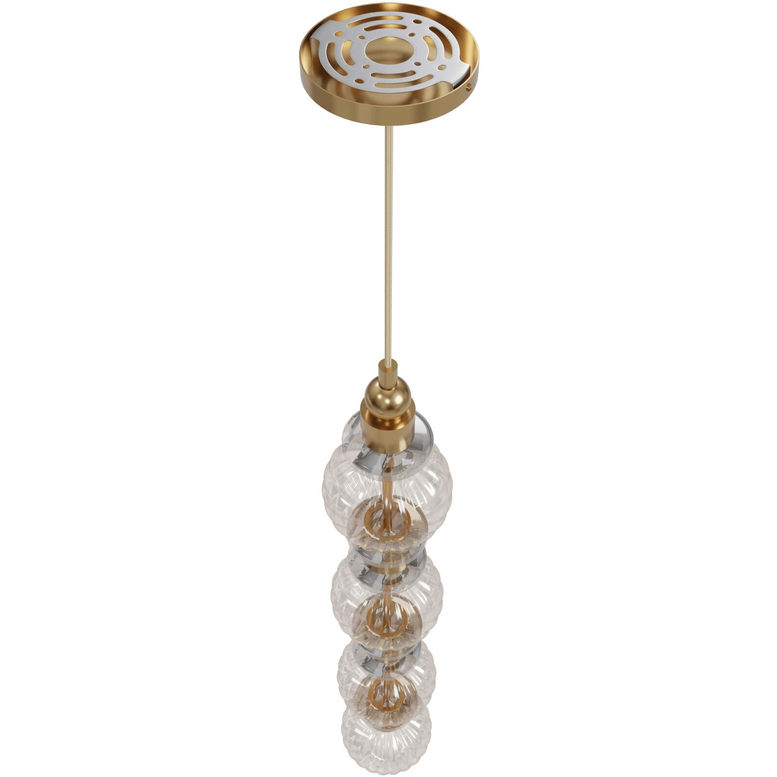 Avra LED 5 inch Aged Brass Pendant Ceiling Light