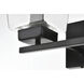 Merrick 2 Light 14 inch Black Bath Sconce Wall Light