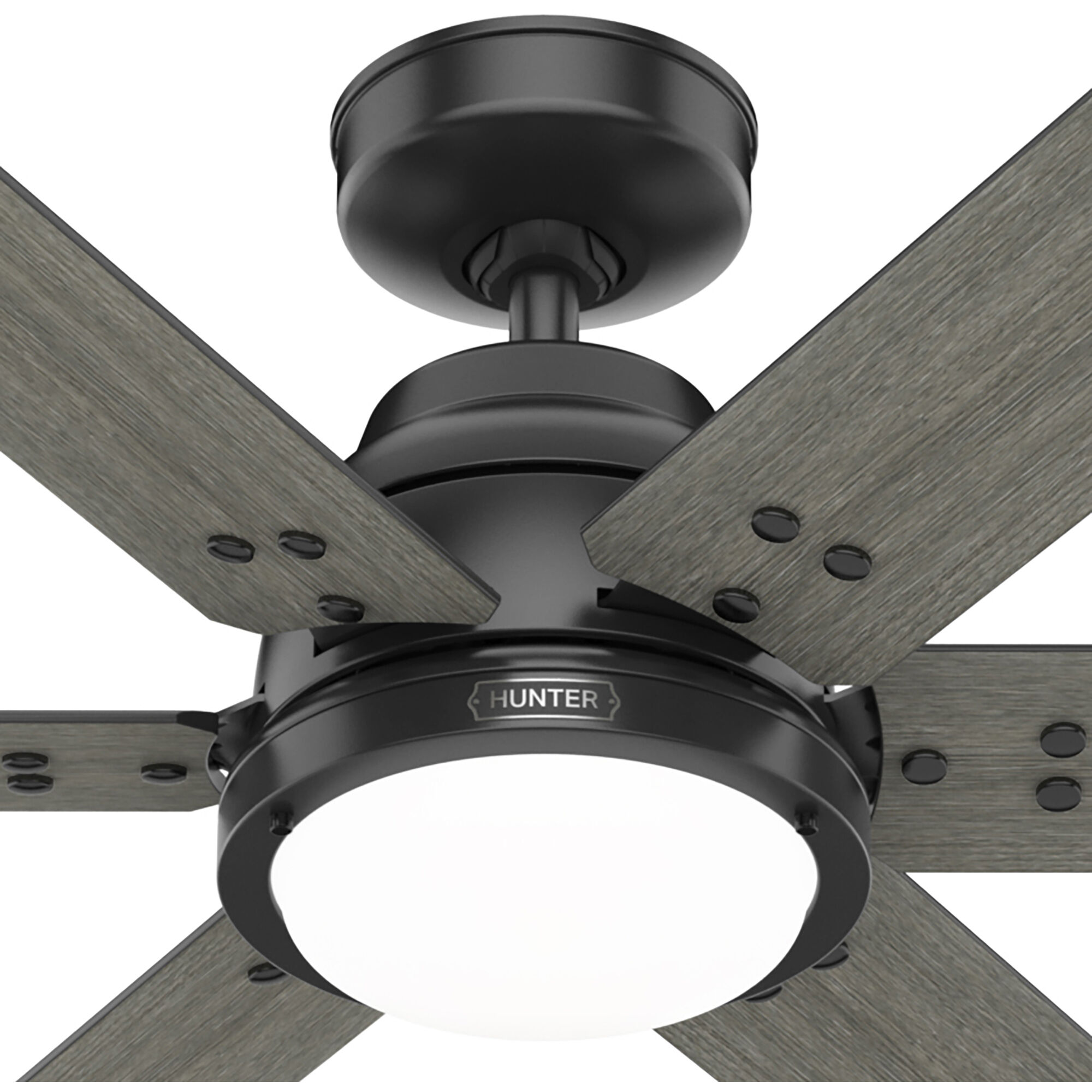 Hunter Fan 51951 Gravity 60 inch Matte Black with Dark Gray