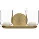 Cedar LED 12 inch Brushed Gold Bath Vanity Light Wall Light