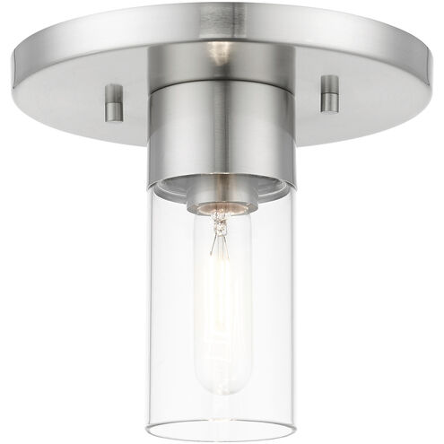 Carson 1 Light 9 inch Brushed Nickel Flush Mount Ceiling Light