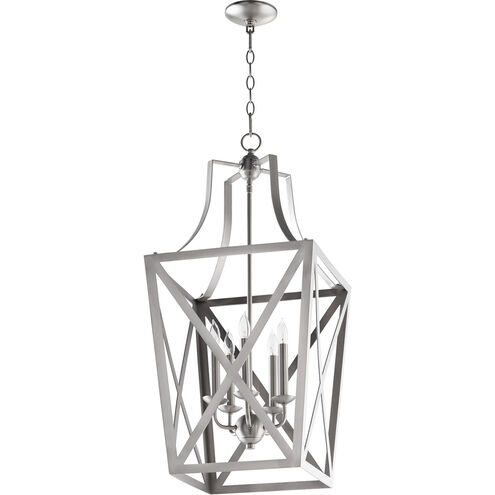 Signature 5 Light 15 inch Satin Nickel Foyer Pendant Ceiling Light
