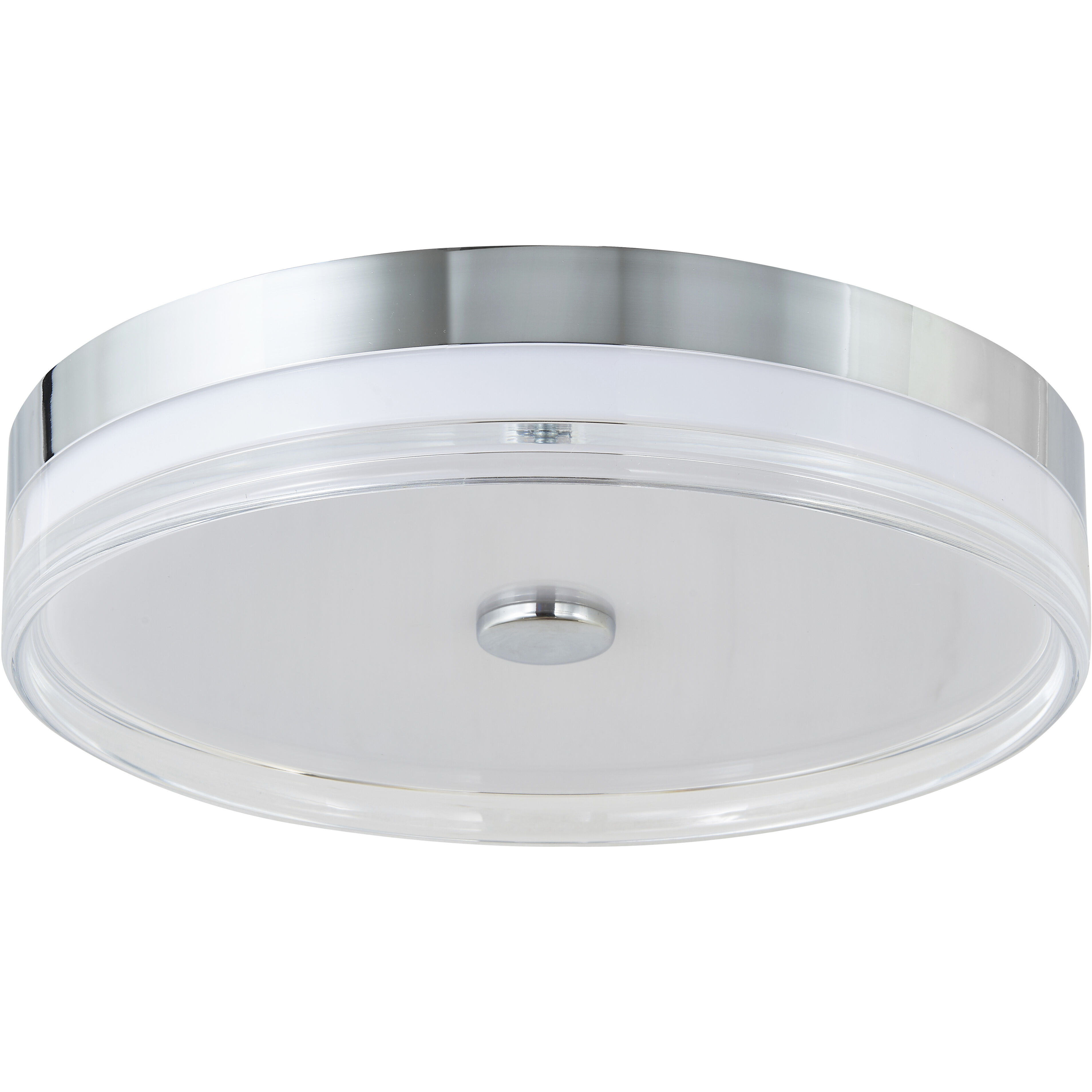 Iris LED 16 inch Chrome Flush Mount Ceiling Light