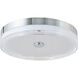 Iris LED 16 inch Chrome Flush Mount Ceiling Light