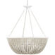 Wychwood 6 Light 32 inch Sugar White Chandelier Ceiling Light
