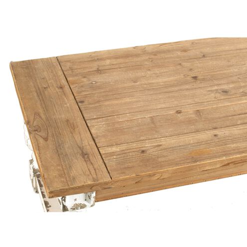 Alcott 47.2 X 27.6 inch White/Natural Coffee Table