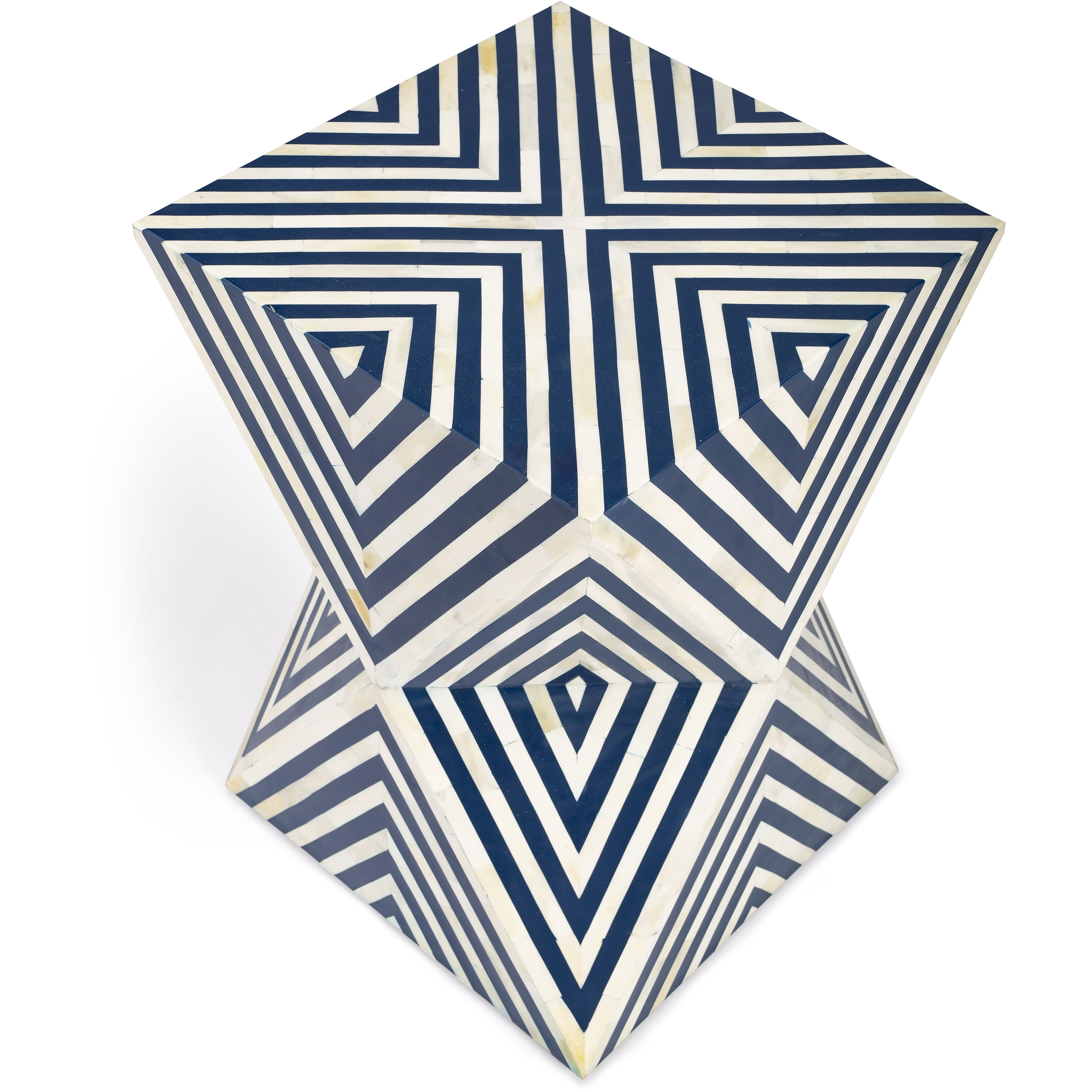 Anais Bone Inlay End or Side Table