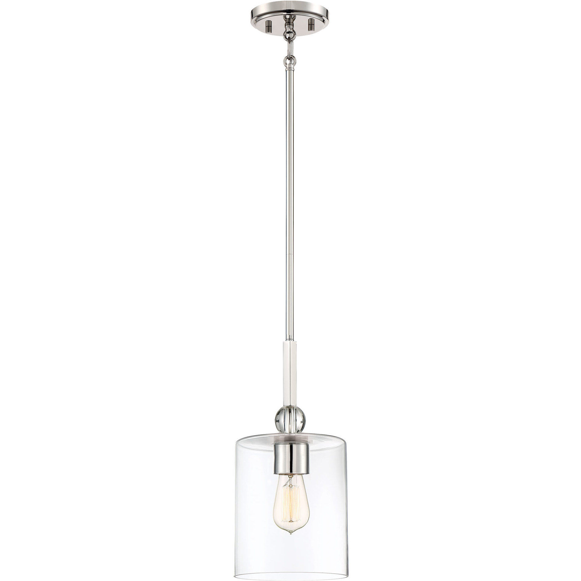 Minka Lavery 3089 613 Studio 5 1 Light 7 inch Polished Nickel Mini Pendant Ceiling Light