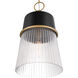 Stamford 1 Light 13 inch Legacy Brass and Dark Matte Black Pendant Ceiling Light