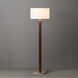 Tambo 63 inch 23 watt Dark Walnut and Weathered Brass Floor Lamp Portable Light