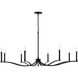 Malene 8 Light Black Chandelier Ceiling Light, 1 Tier Large