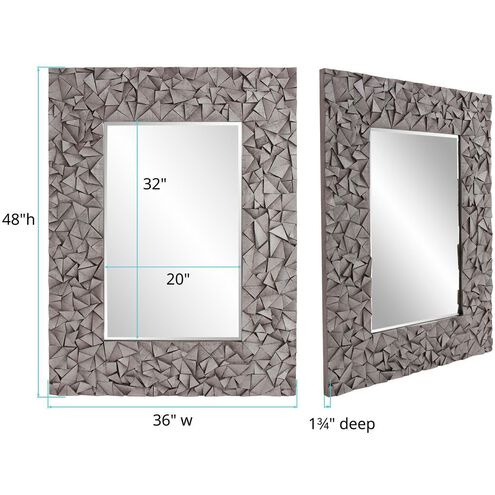 Pablo 48 X 36 inch Gray Mirror