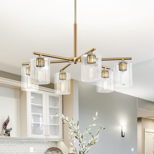 Haven LED 32 inch Old Satin Brass Chandelier Ceiling Light