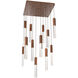 Axis LED Burnished Bronze Chandelier Ceiling Light, Multi-Port