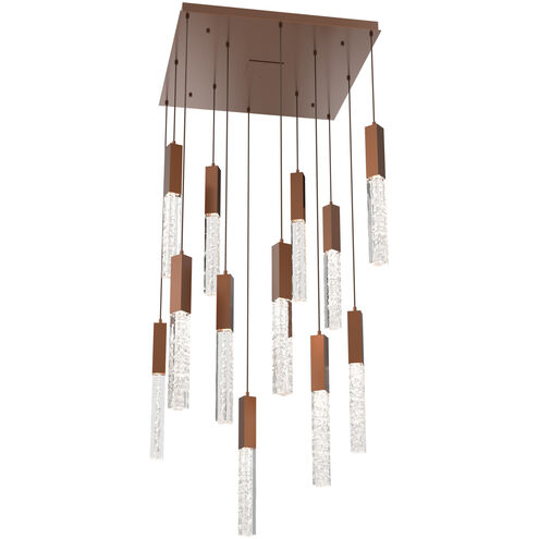 Axis LED Burnished Bronze Chandelier Ceiling Light, Multi-Port