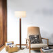 Tambo 63 inch 23 watt Dark Walnut and Weathered Brass Floor Lamp Portable Light