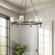 Lucian 6 Light 31.5 inch Urban Bronze/Alabaster Chandelier Ceiling Light in Alabaster Shade