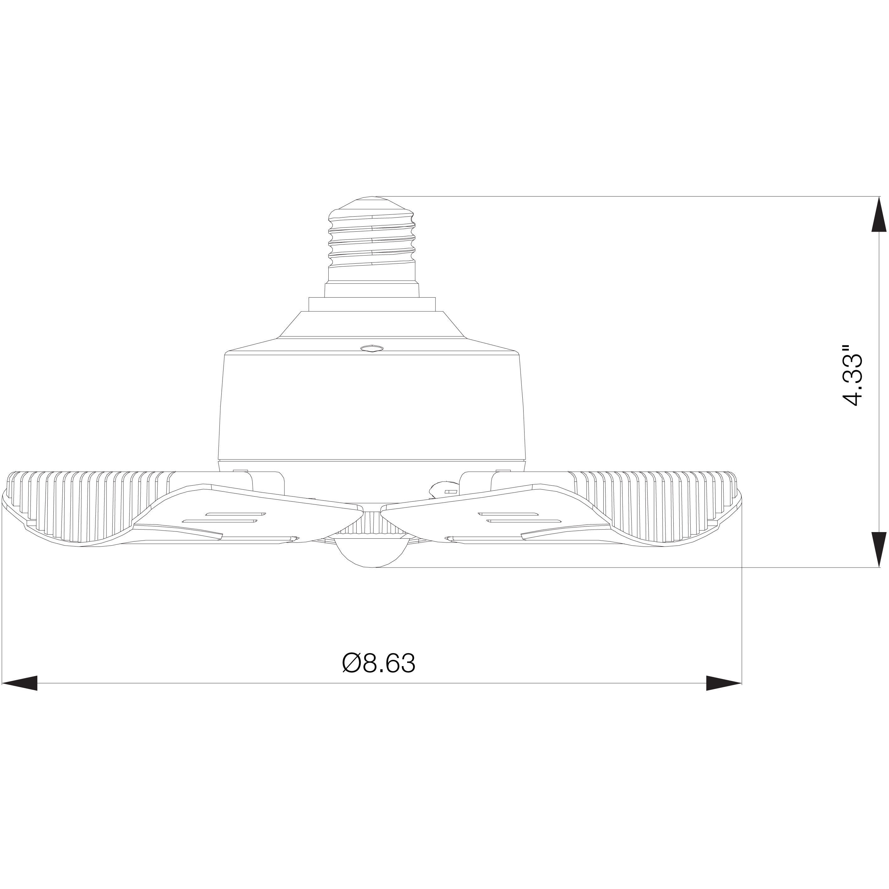 Lumos LED ED28 60.00 watt 4000K Light Bulb
