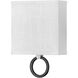 Galerie Link LED 8 inch Brushed Nickel with Black ADA Indoor Wall Sconce Wall Light