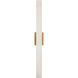 Lanza 1 Light 34 inch Aged Brass Bath Vanity Light Wall Light