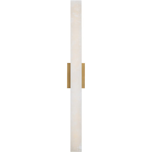 Lanza 1 Light 34 inch Aged Brass Bath Vanity Light Wall Light