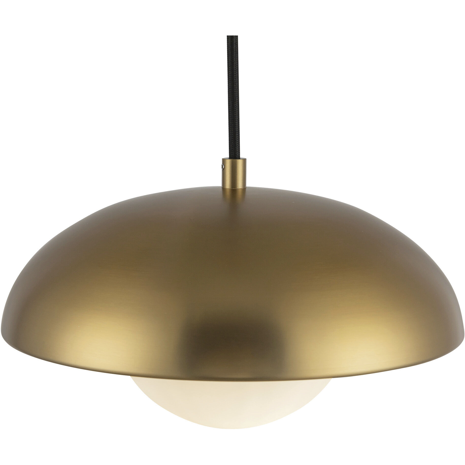 Alora Mood Rubio 1 Light 10.88 inch Aged Gold/Opal Matte Glass Pendant Ceiling Light