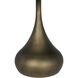 Mateo 19 X 18 inch Aged Brass Side Table